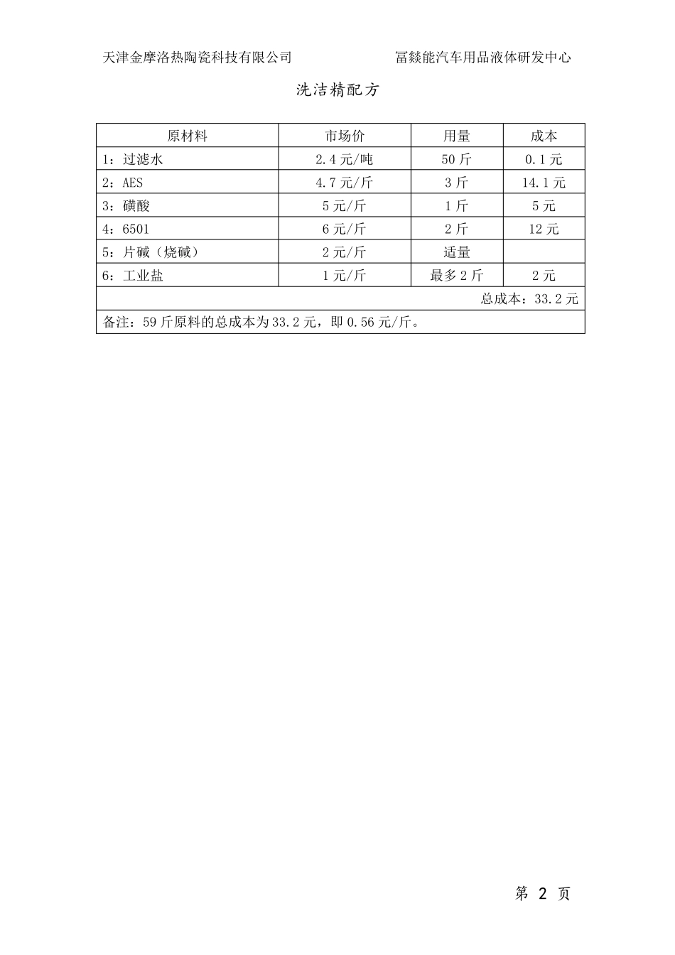 日化用品配方密件_第3页