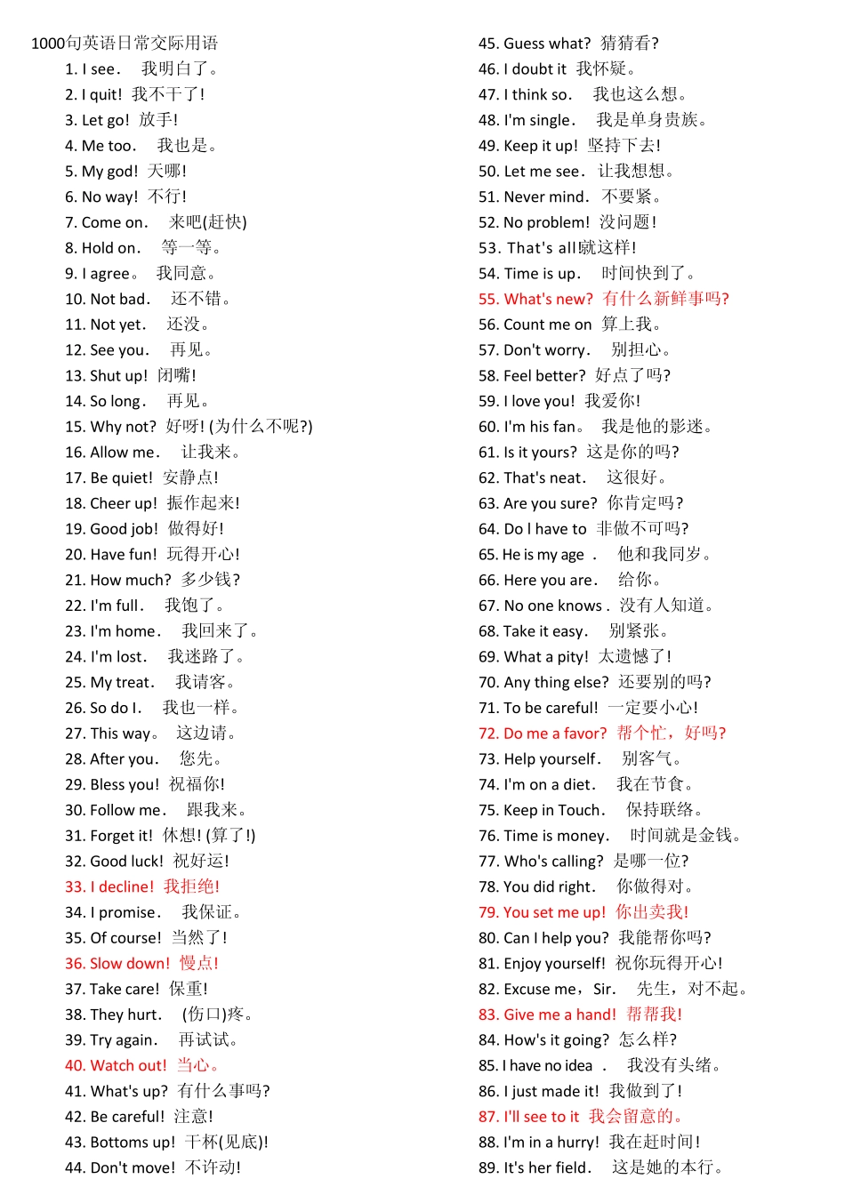 日常交际英语1000句_第1页
