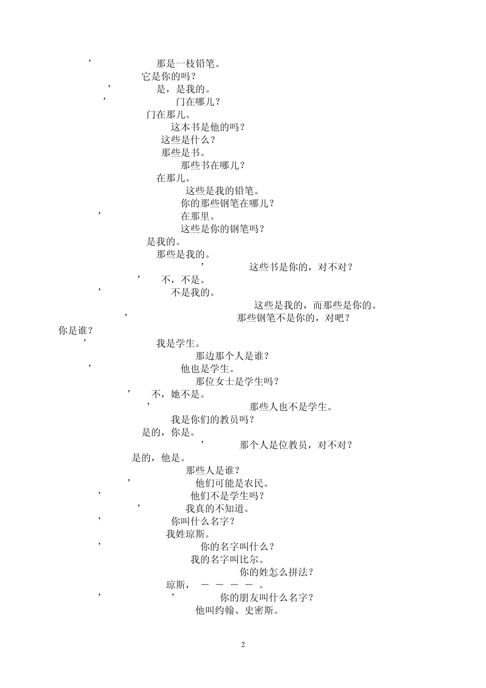 日常口语英语900句_第2页