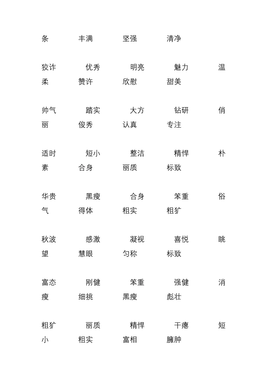 日常生活中常用的词语大全_第2页