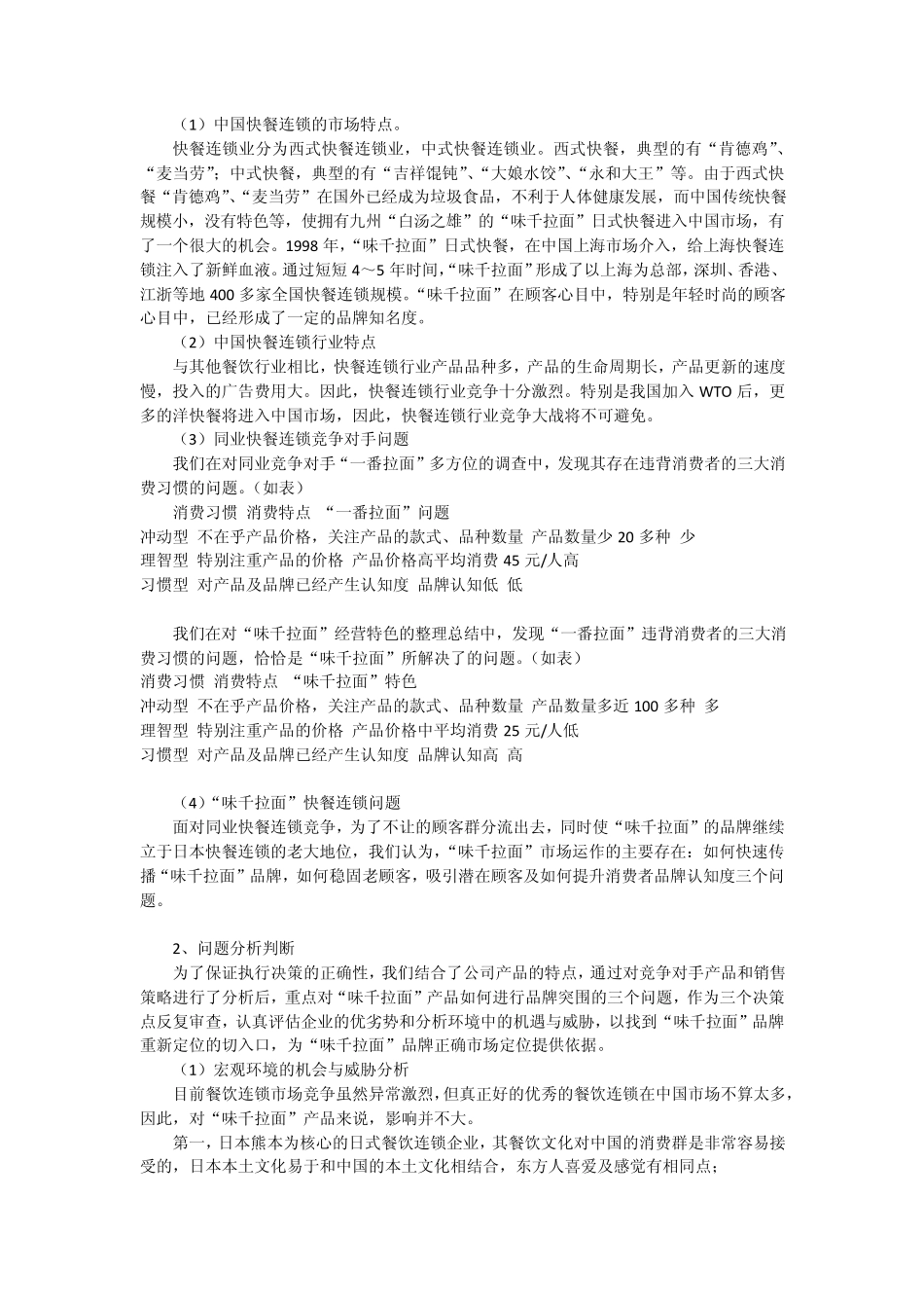 日式快餐策划案_第2页