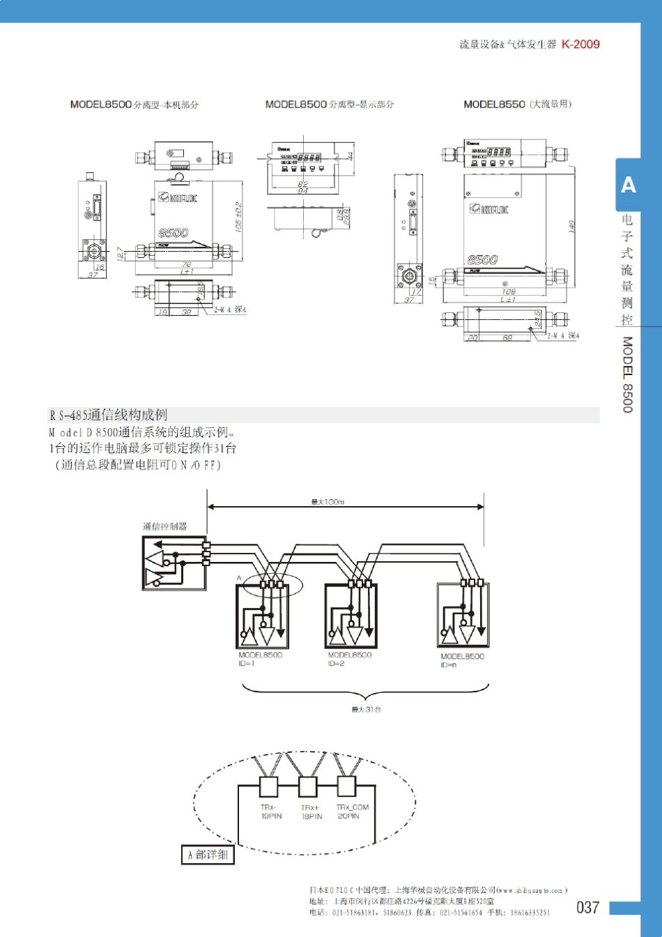 日本KOFLOC8500质量流量控制器(控制表头)_第2页