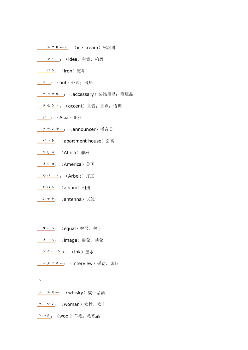 日本外来语集锦_第1页