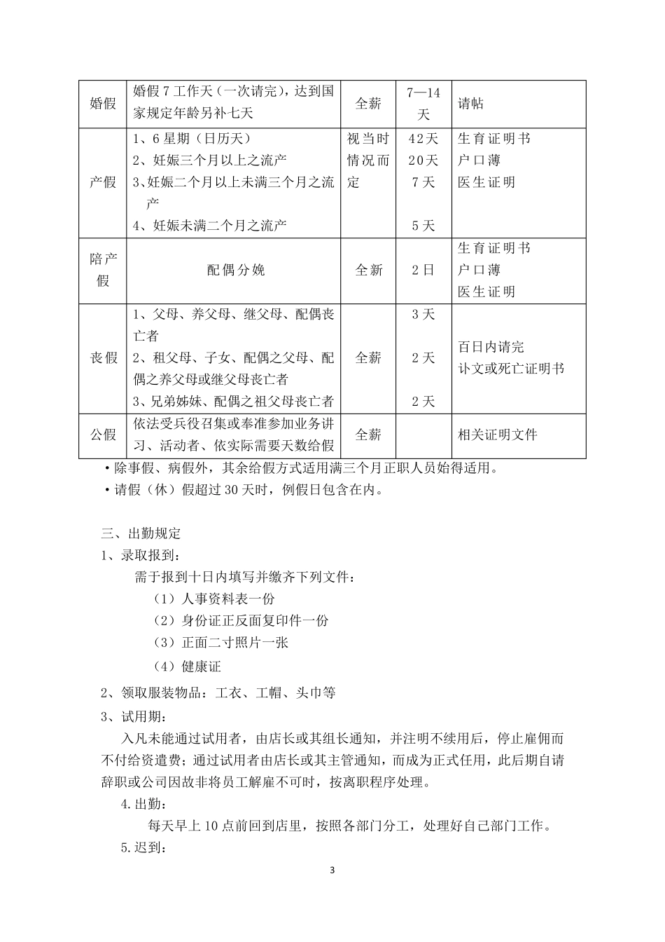 日本料理企业员工手册_第3页