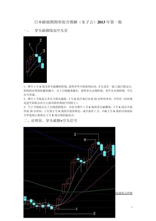 日本蜡烛图图形组合图解(朱子言2013第一版)