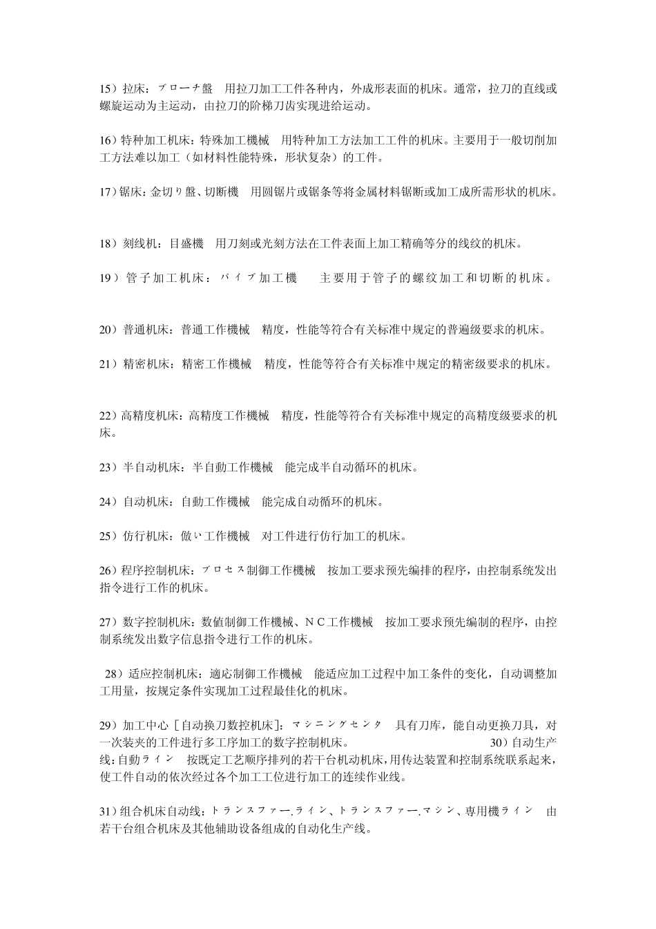 日本语単语(机床)_第2页