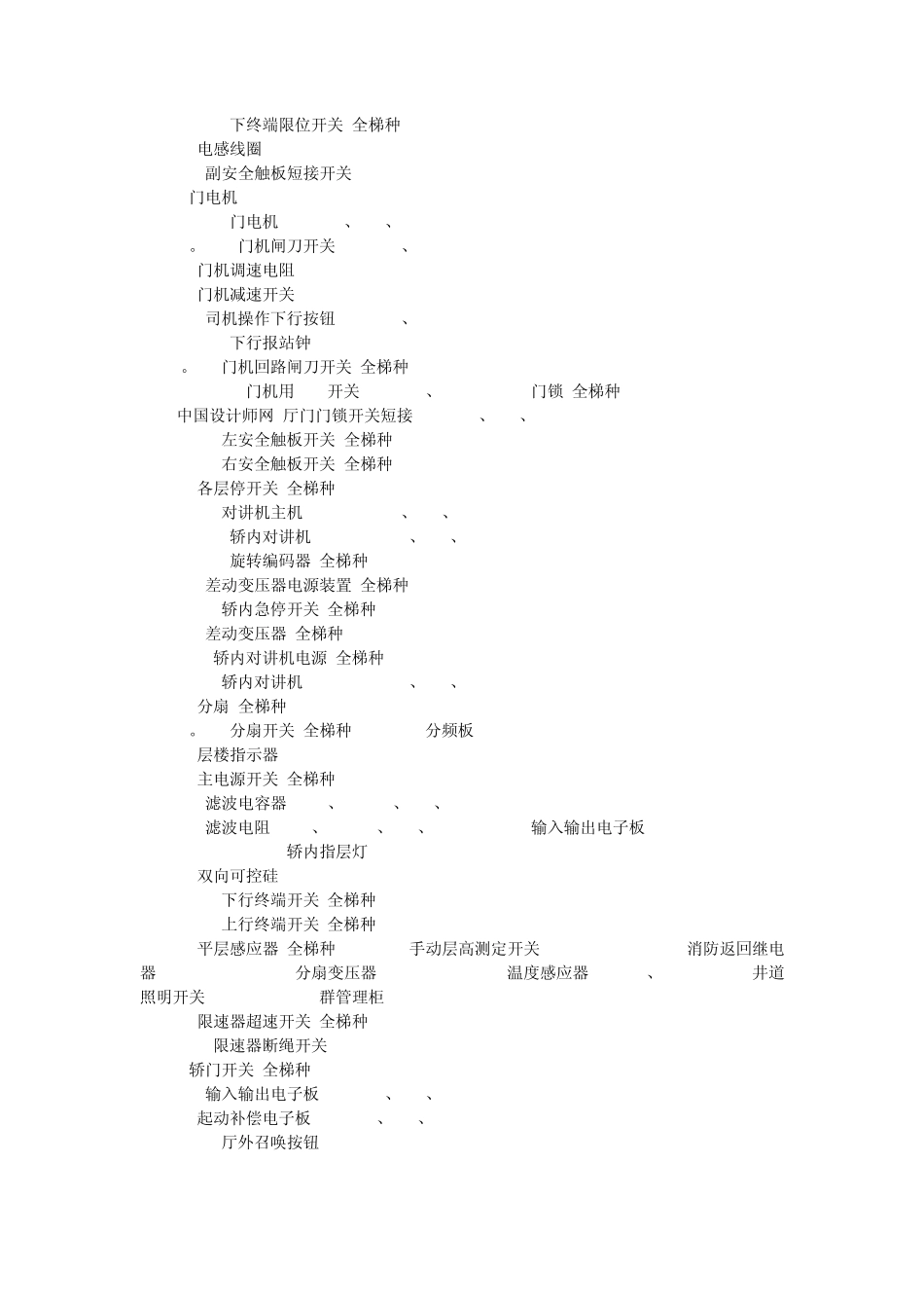 日立电梯图纸元件代码_第2页