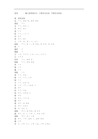 日语——根据汉字查读音假名