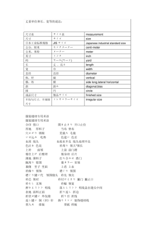 日语专业术语表