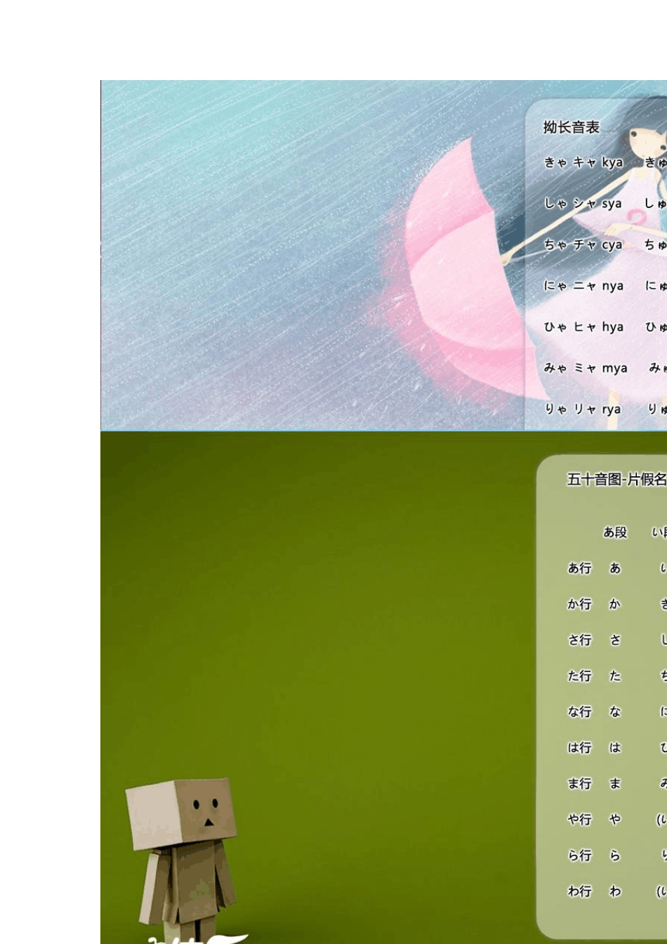 日语五十音图高清壁纸_第2页