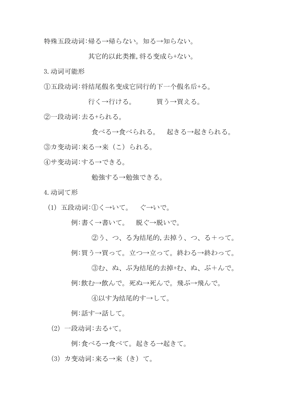 日语动词变形总结(10种全)_第2页