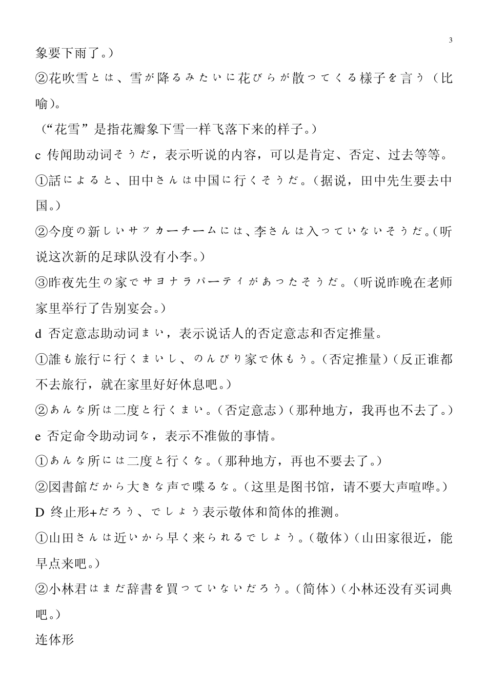 日语动词的各种形态总结_第3页