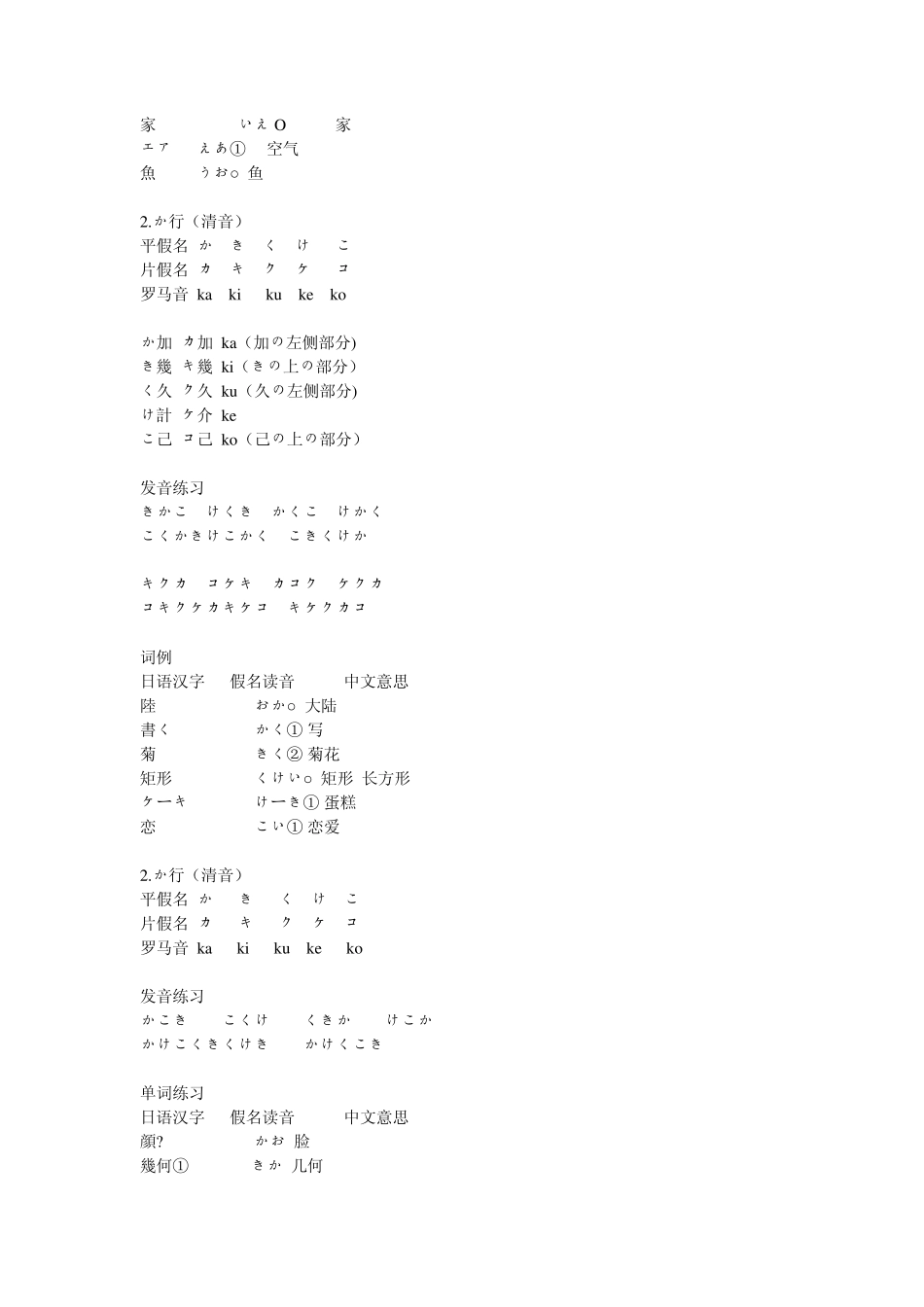 日语发音50音标_第2页