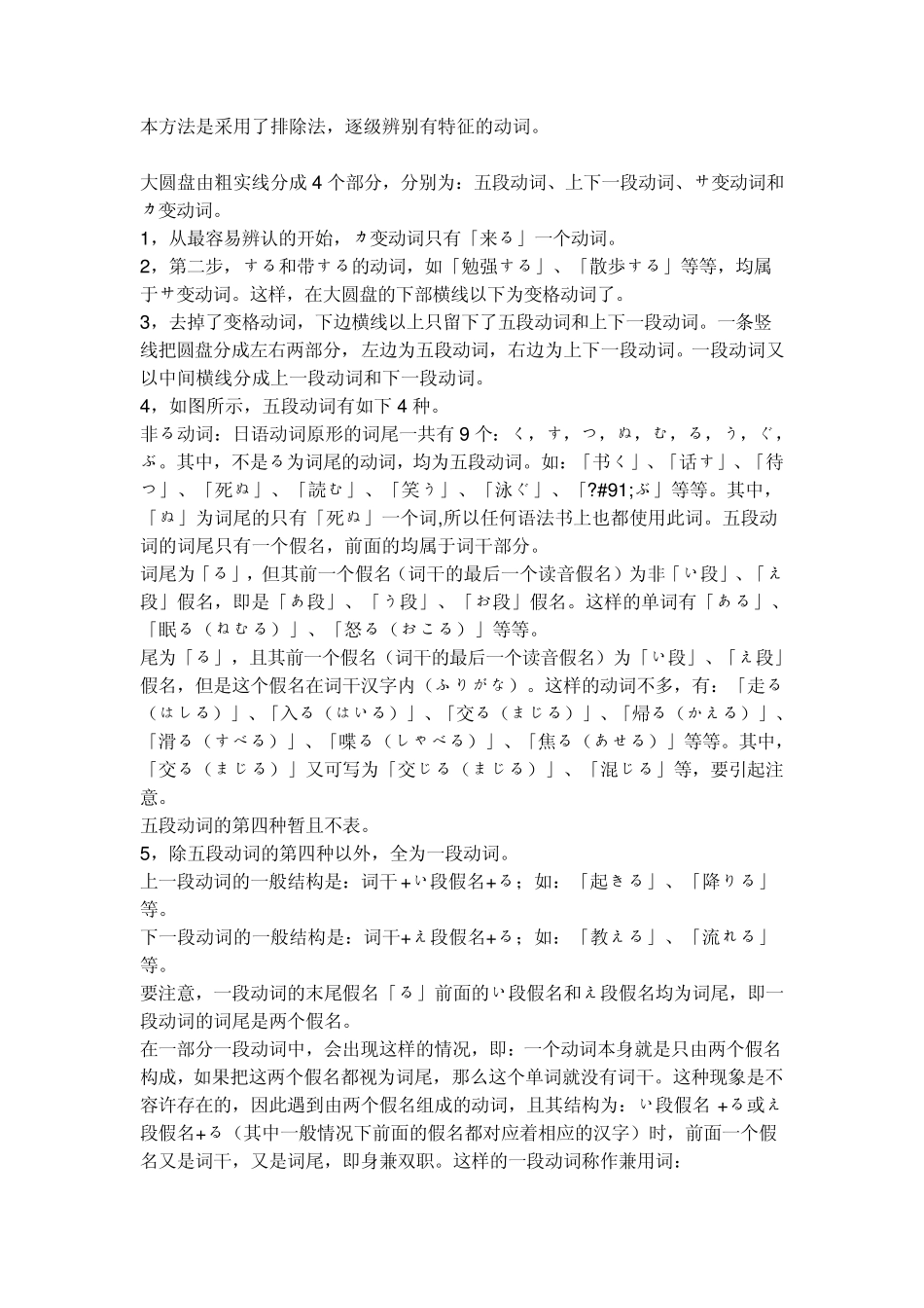 日语各类动词区分_第3页