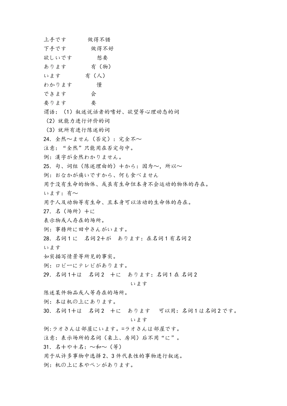 日语所有初级语法_第3页