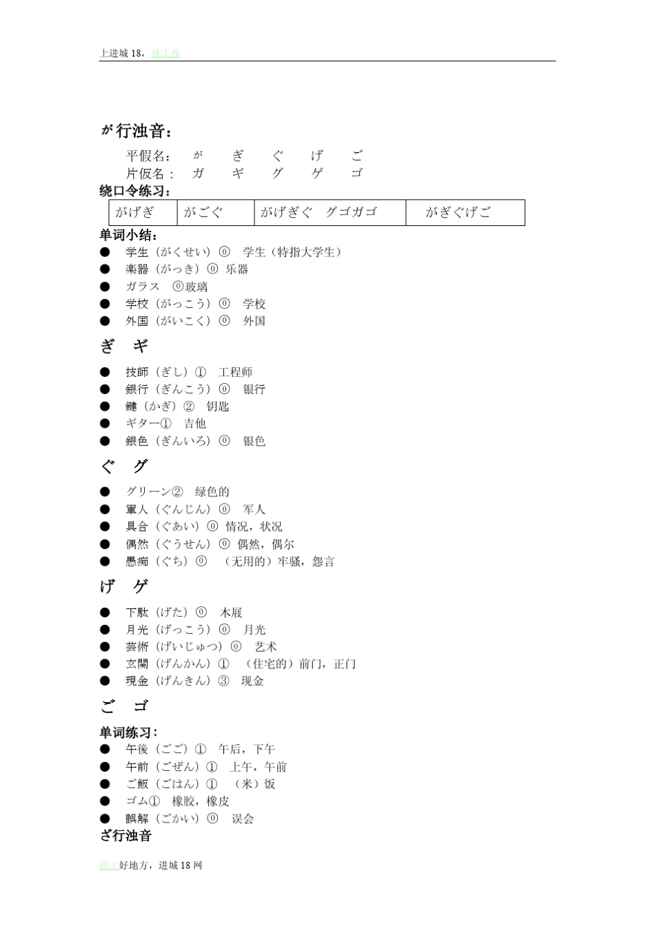 日语拨音、浊音、半浊音_第3页