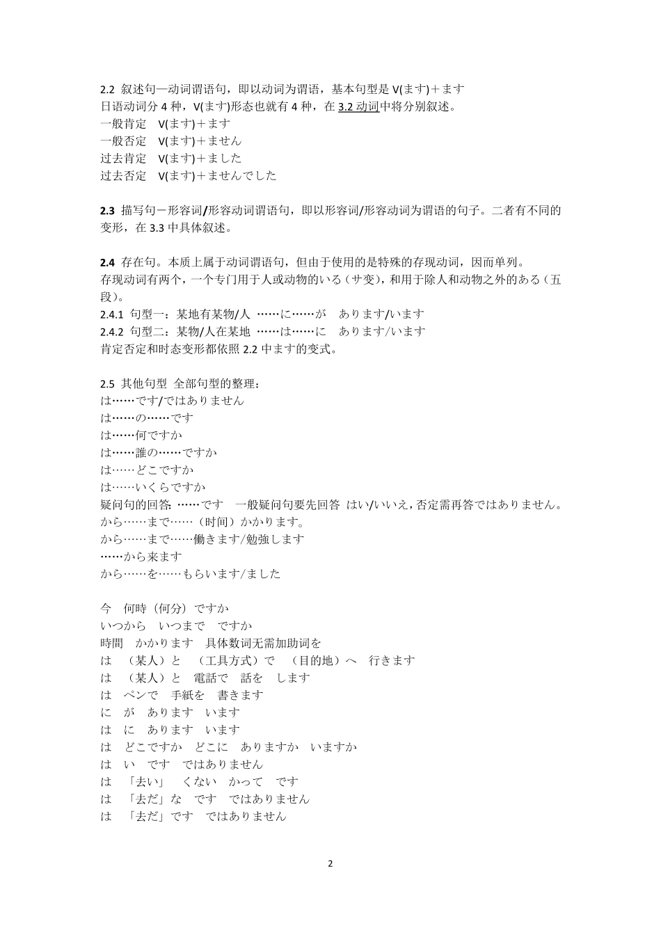 日语知识点整理_第2页