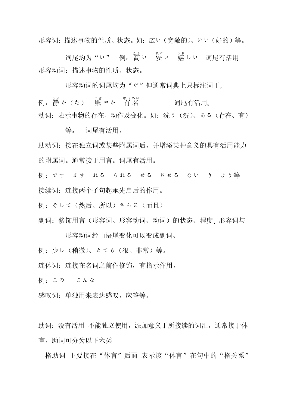 日语词汇分类及意义_第2页