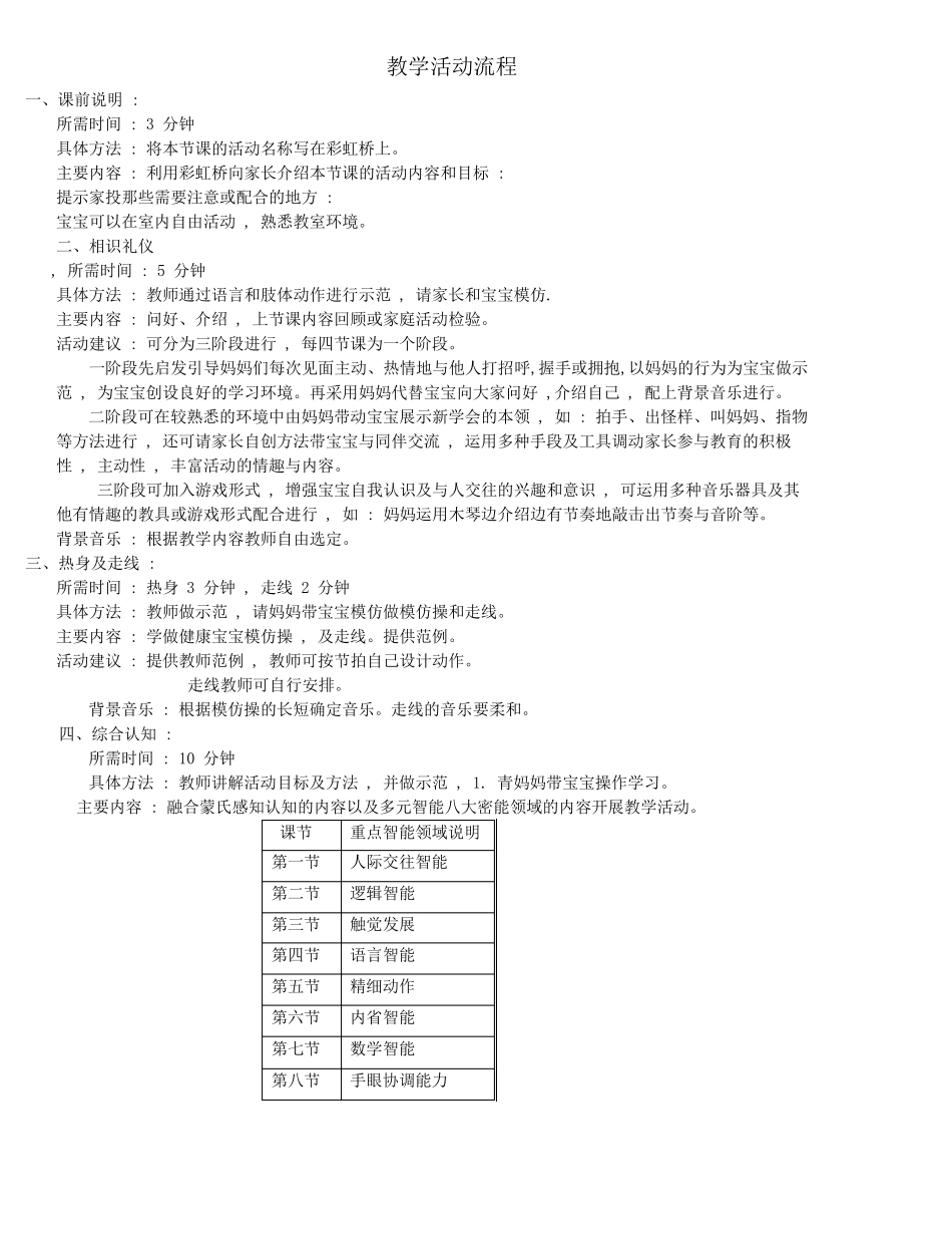 早教中心亲子课程教案(1921个月)_第2页