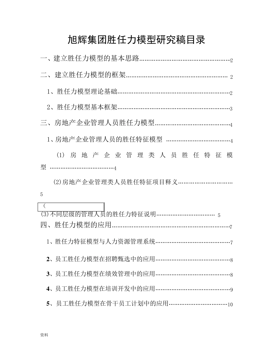 旭辉集团胜任力模型_第1页