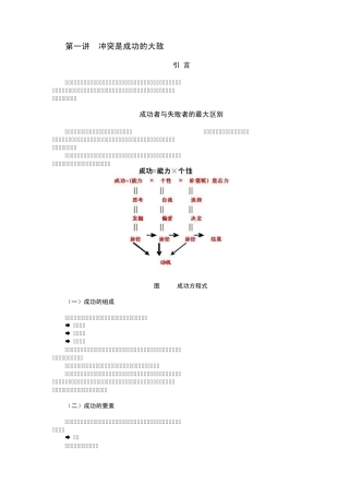 时代光华讲义如何巧妙预防与化解职场冲突