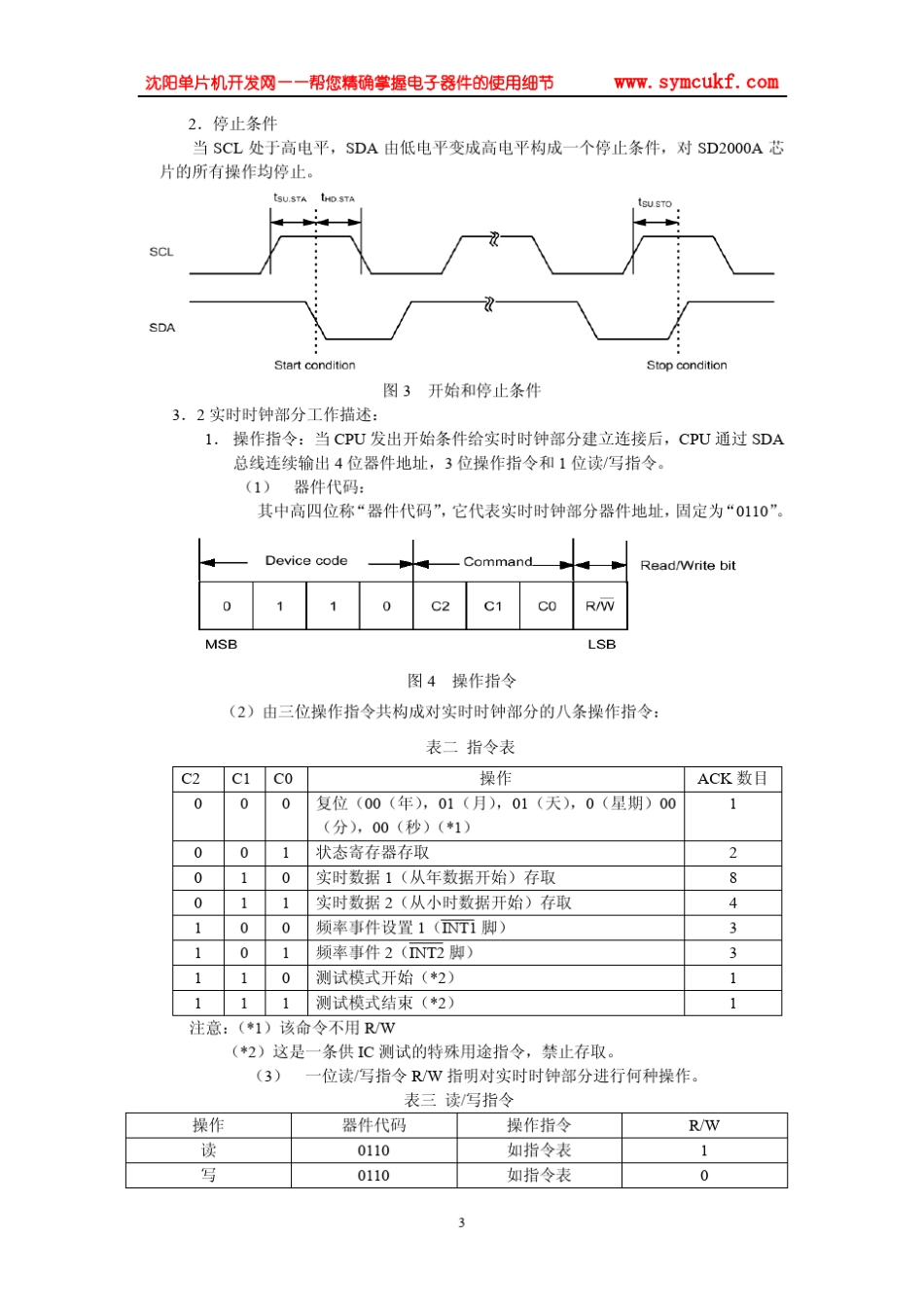 时钟芯片SD2000A中文资料_第3页