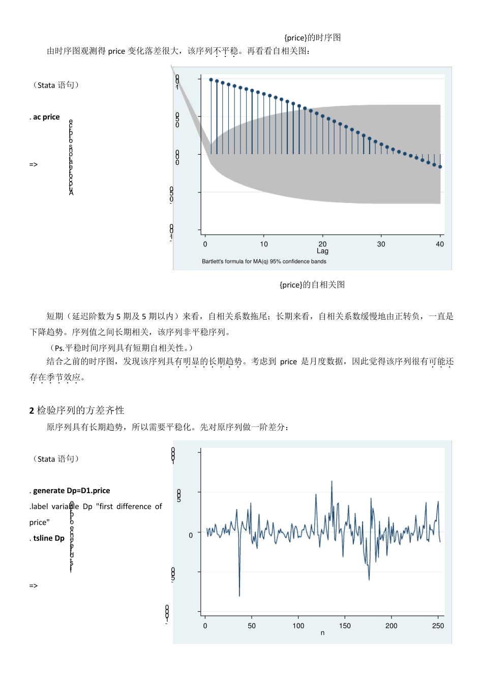 时间序列Stata操作题47_第2页