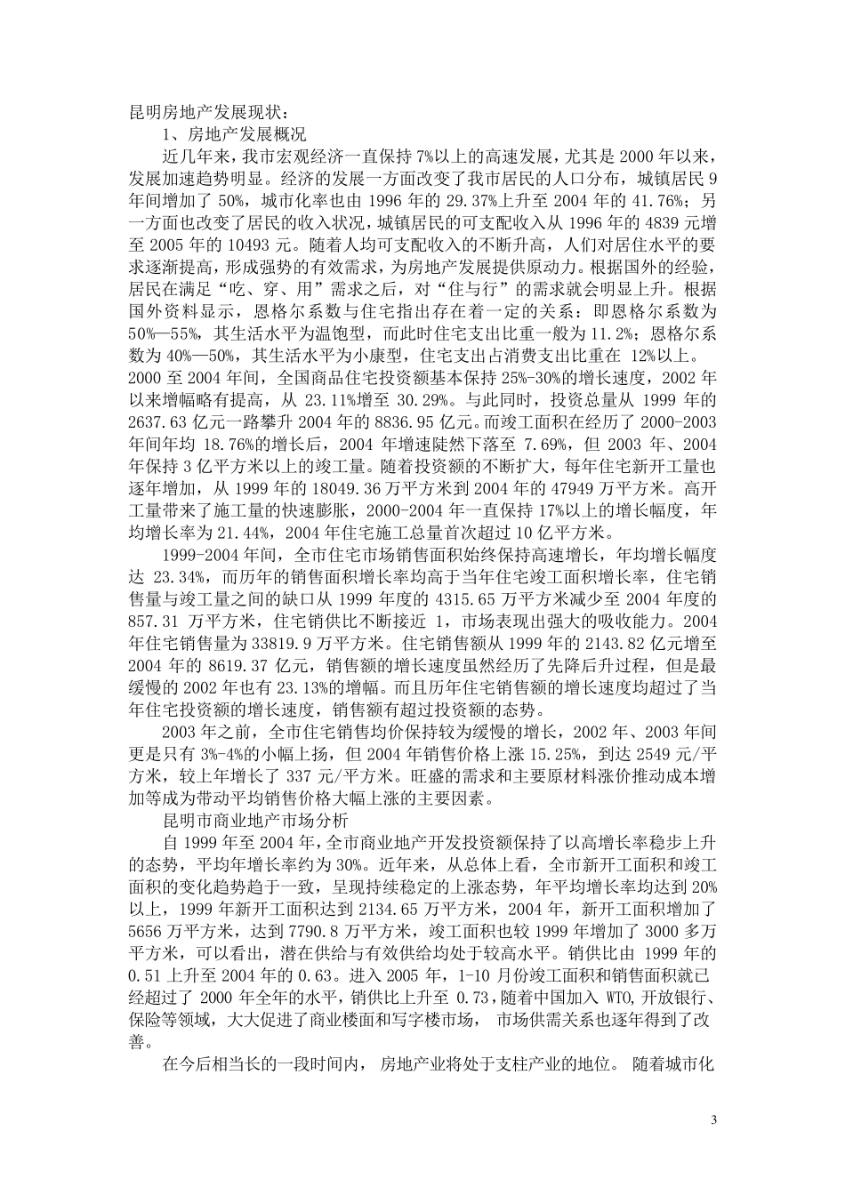 昆明市房地产分析报告_第3页