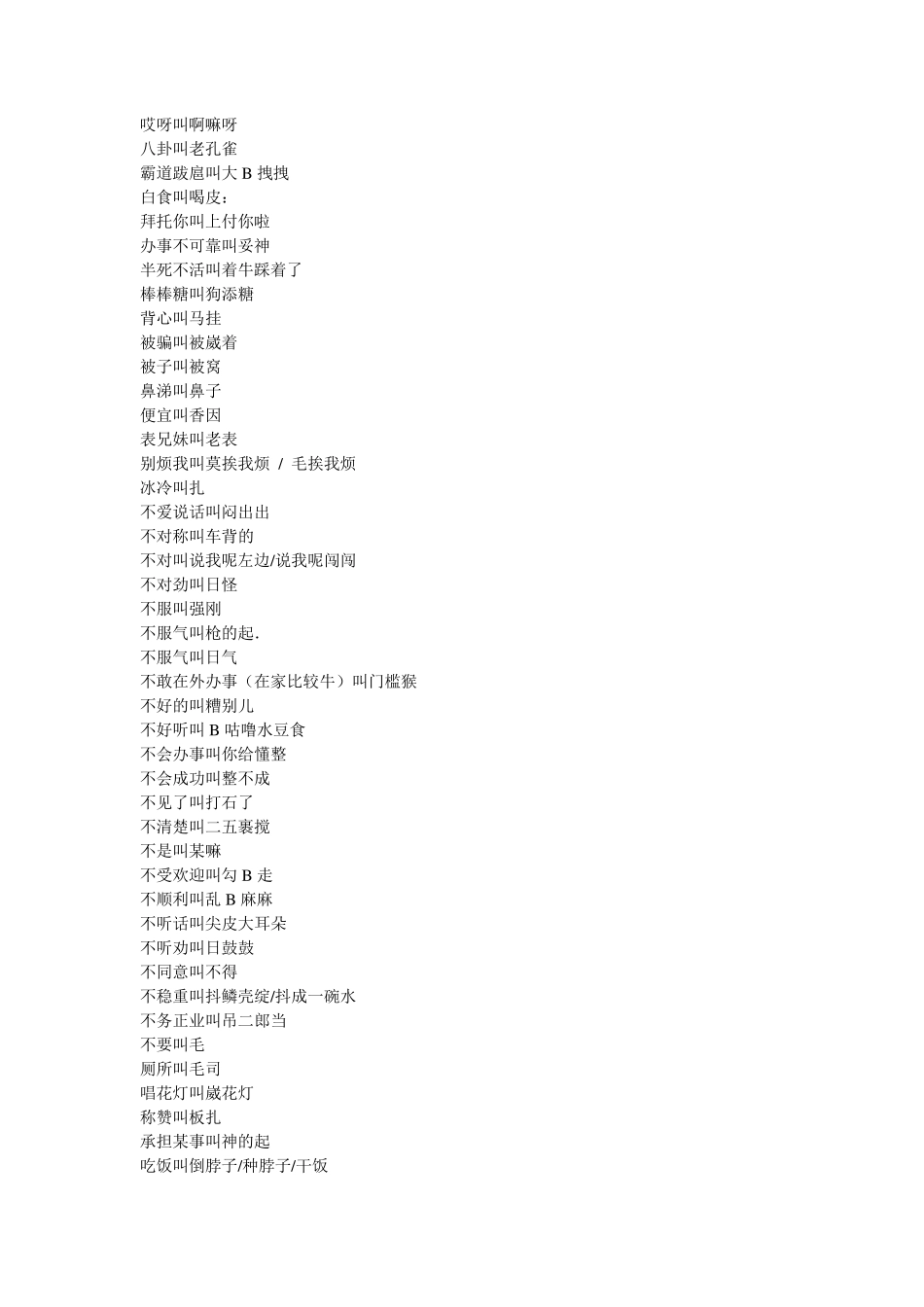 昆明经典方言大全_第1页