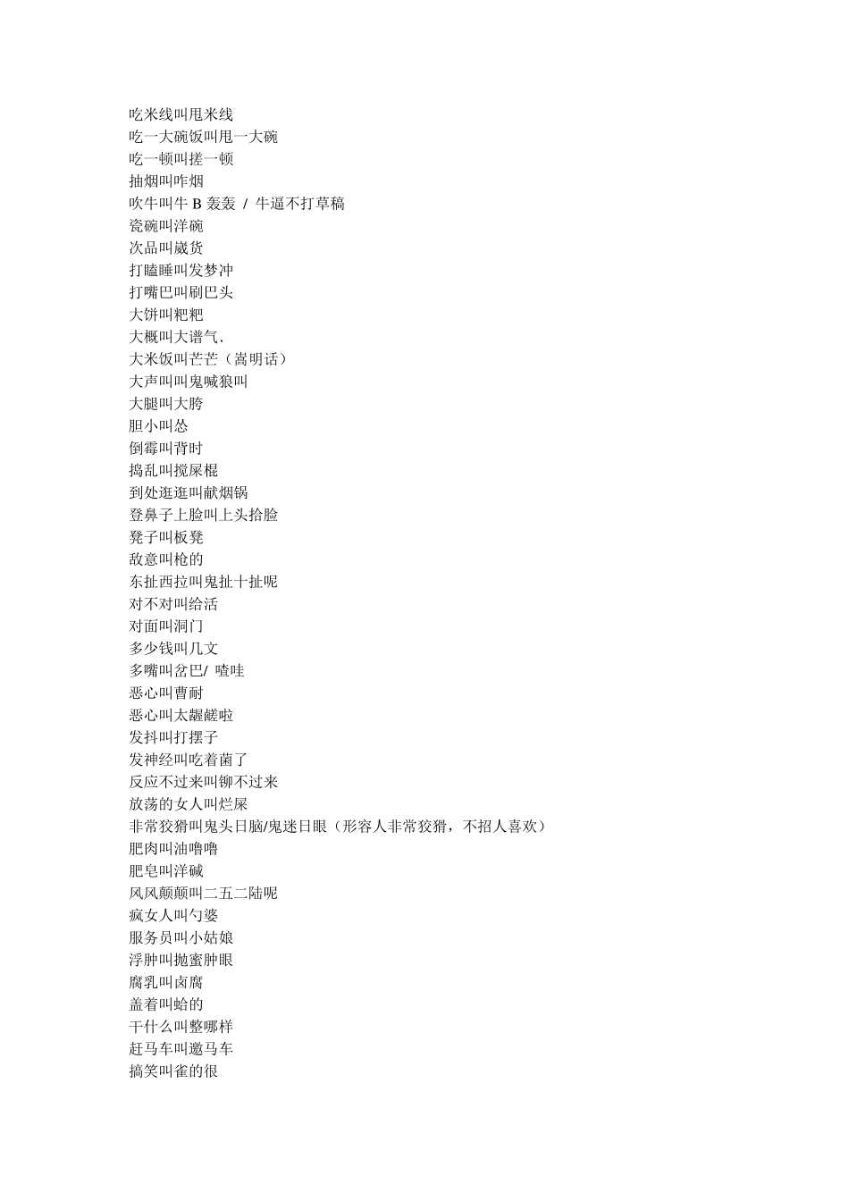 昆明经典方言大全_第2页