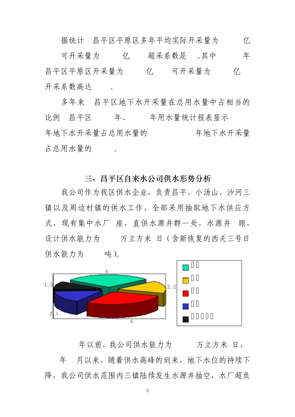 昌平区自来水公司供水形势分析_第3页