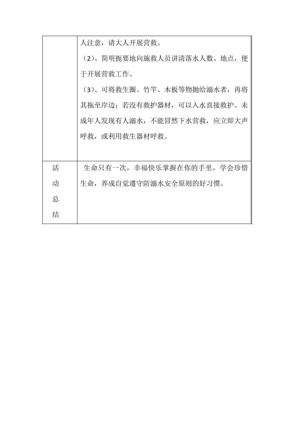 明德小学防溺水教育学校师生家庭协调联动会议记录_第3页