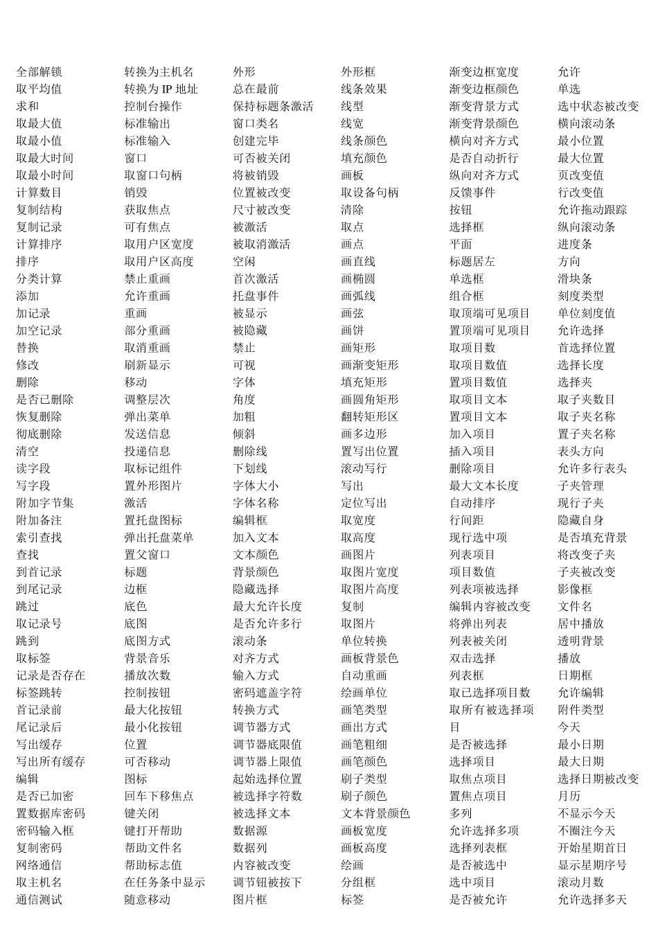 易语言所有命令9300打印版_第2页