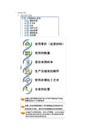 易飞9.0产品结构管理系统BOM学习手册