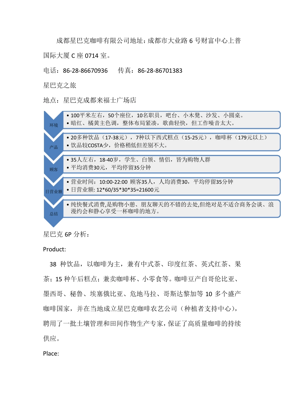 星巴克咖啡市场调查报告_第2页