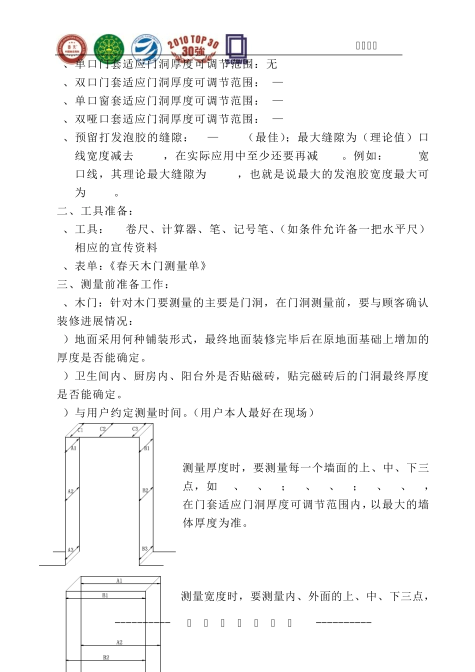 春天木门技术服务手册_第2页
