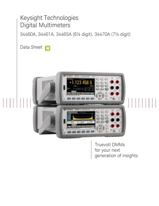 是德科技keysight34470A_keysight34465A新七位半万用表技术指标