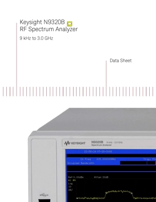 是德科技keysightn9320b射频频谱分析仪使用手册说明书技术指标,原安捷伦agilent