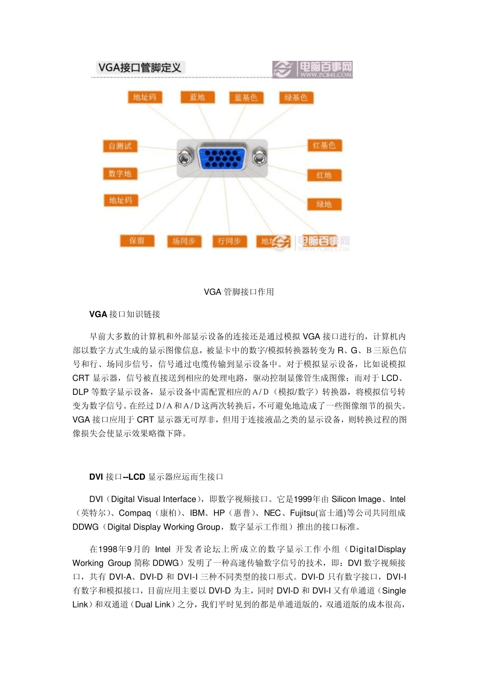 显卡输出接口类型大全_第3页