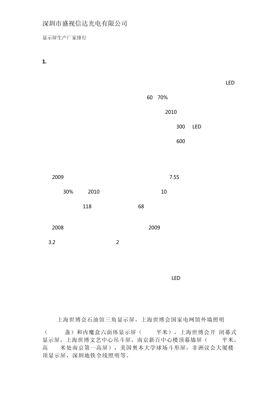 显示屏生产厂家排行_第1页