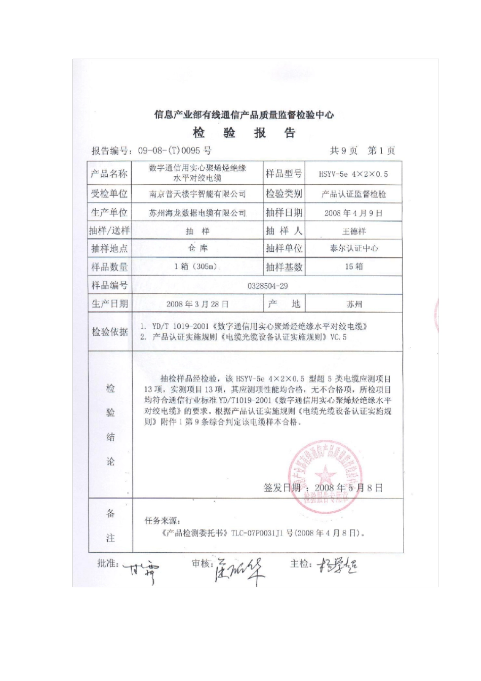 普天超五类检测报告_第2页