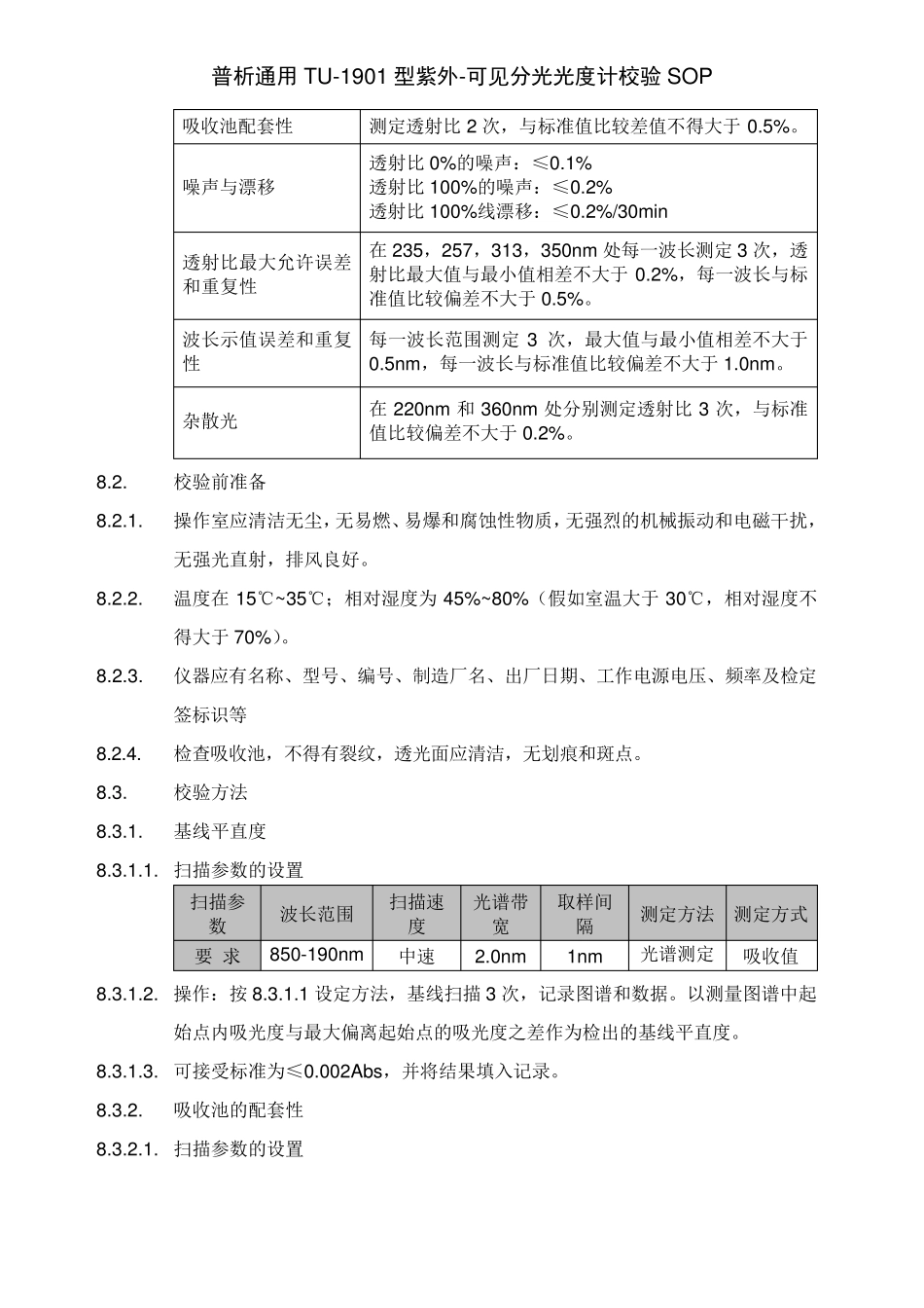 普析通用TU1901型紫外可见分光光度计校验_第2页