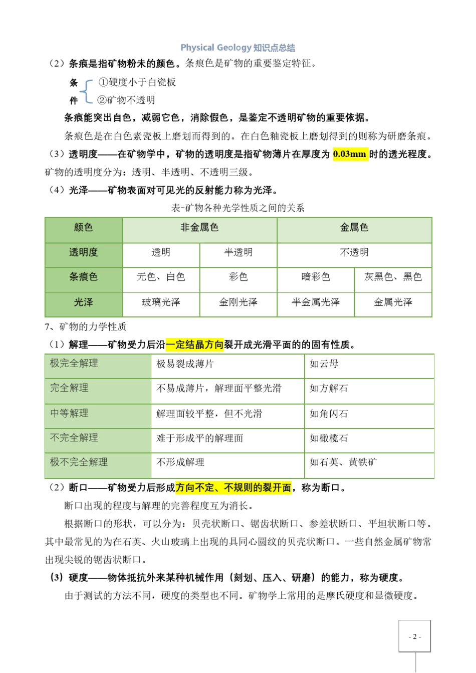 普通地质学知识点总结_第2页