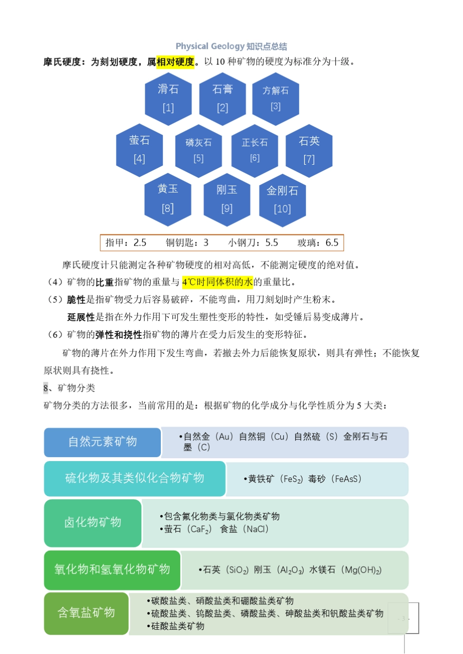 普通地质学知识点总结_第3页