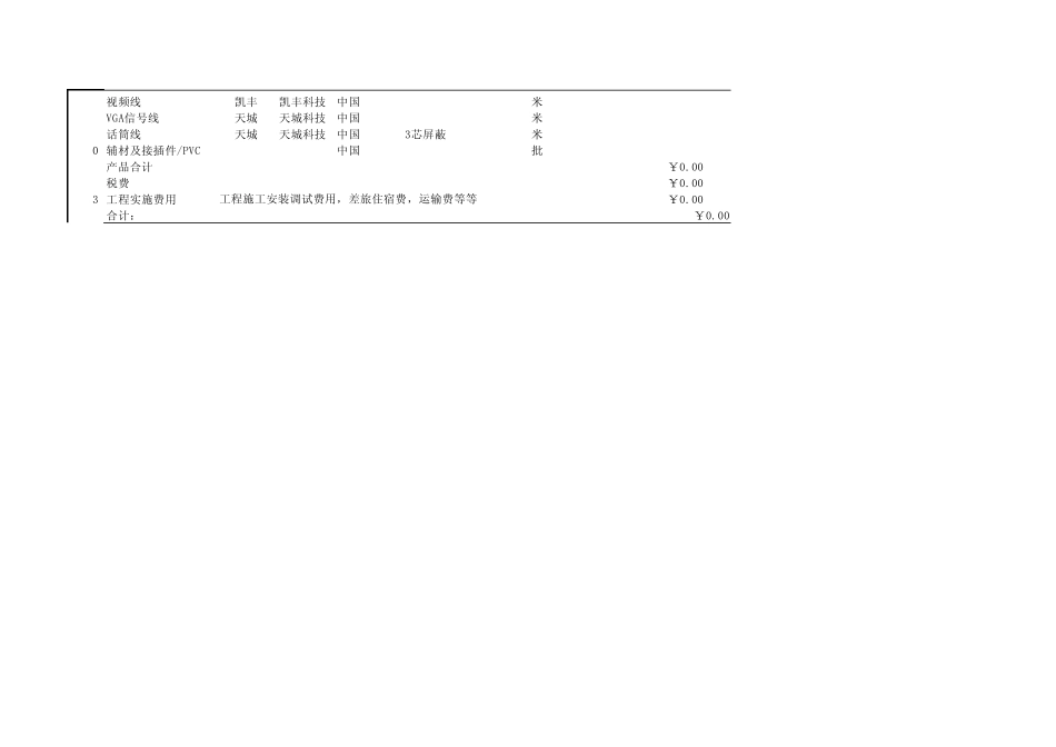 普通多媒体教室设备清单(2010)_第3页