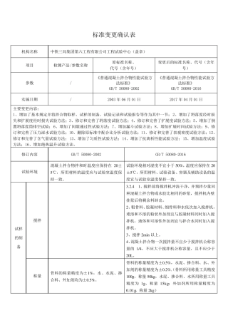 普通混凝土拌合物性能试验方法标准GBT500802016确认记录