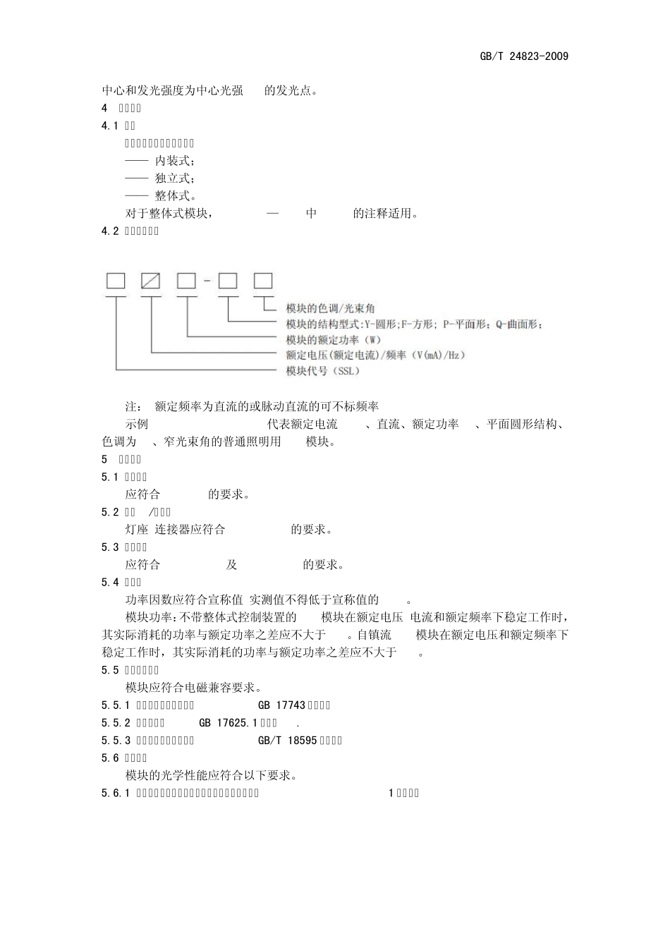 普通照明用LED模块性能要求_第3页