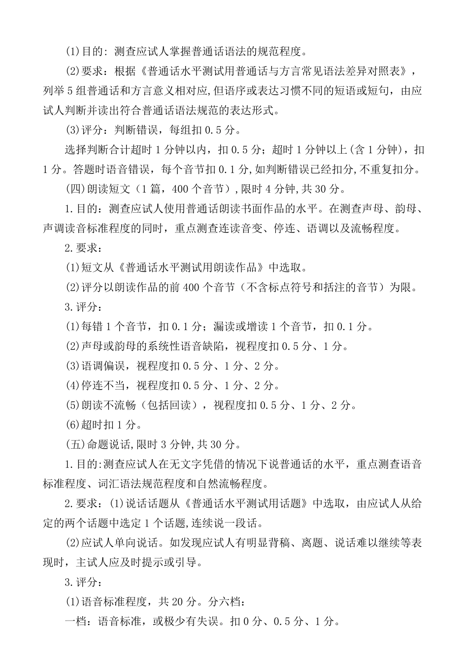 普通话水平测试大纲.样卷、60篇语音、说话30篇_第3页