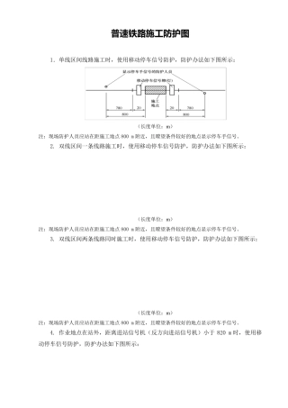 普速铁路施工防护图