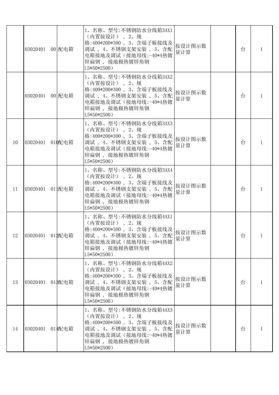 景观亮化预算_第2页
